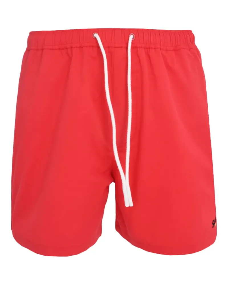 Stance Badeshorts mit Stretchbund - Rot Rot