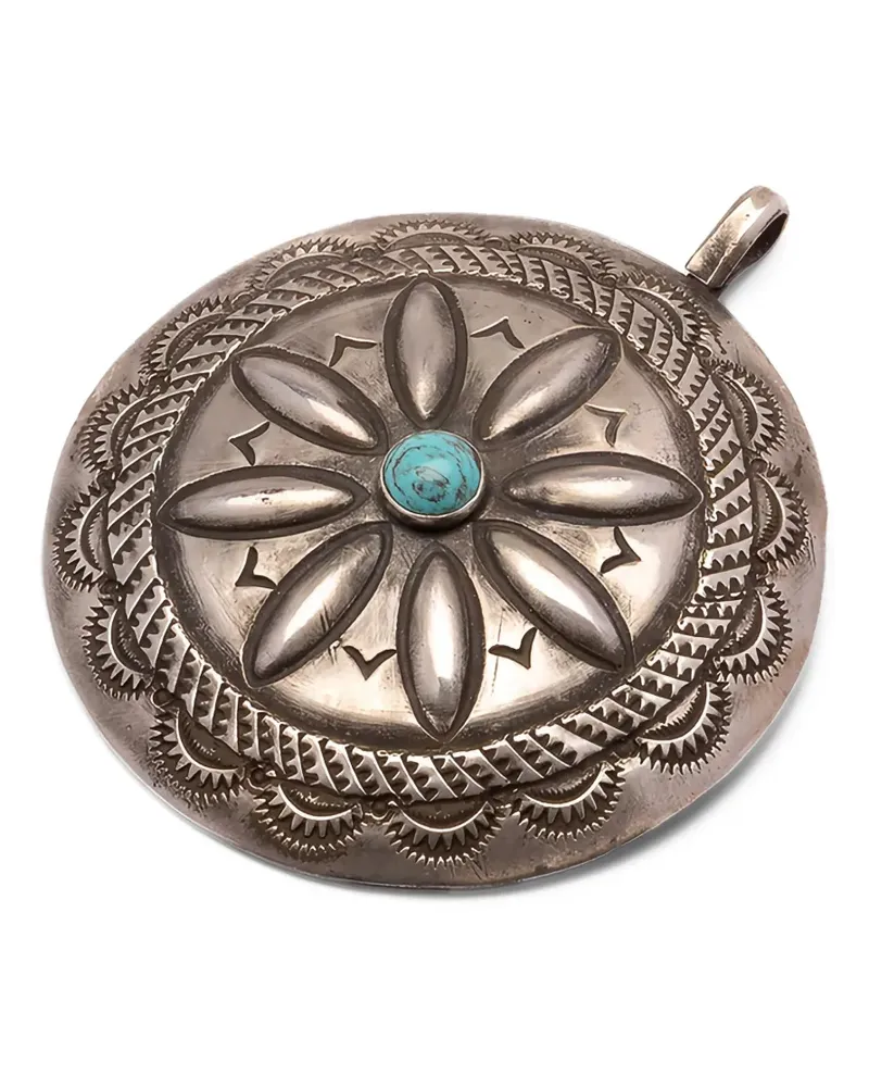 Fortela First Nations turquoise-stone bracelet - Silber Silber