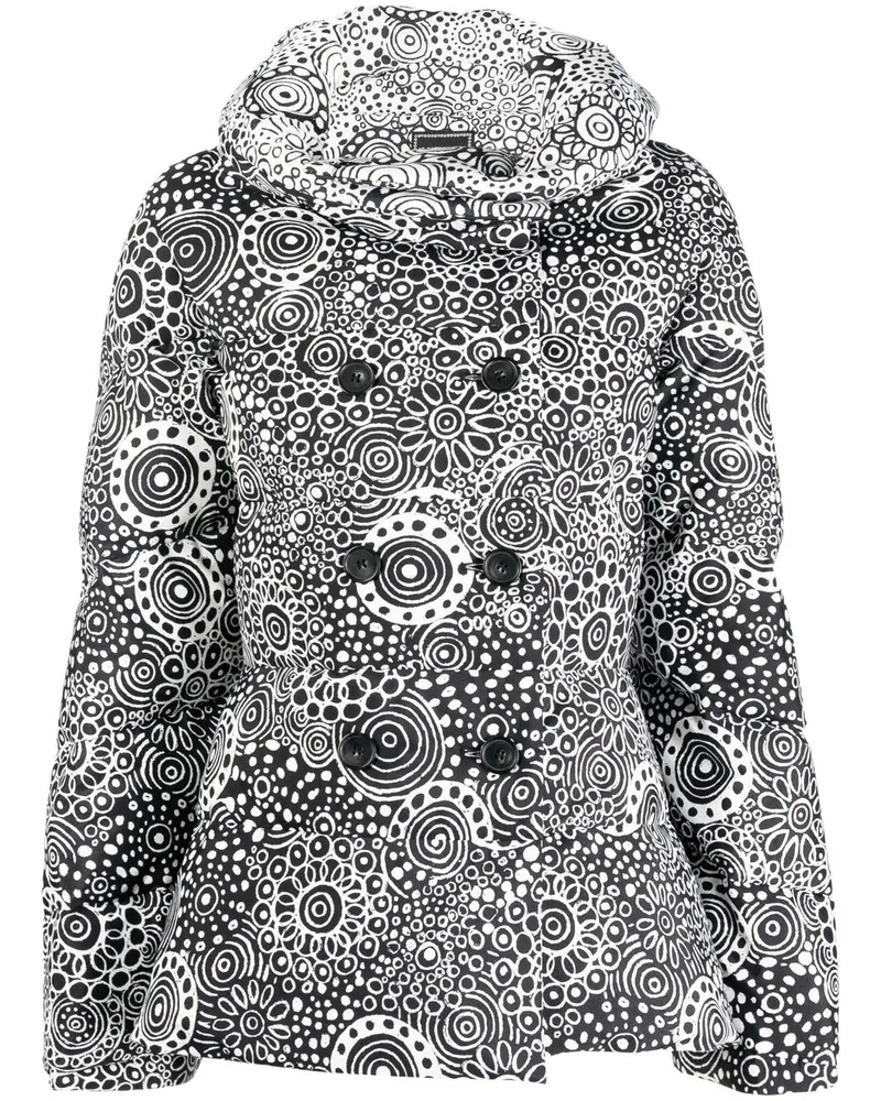 10 Corso Como Gefütterte Jacke mit Paisley-Print Schwarz