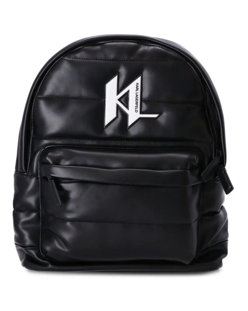 Karl Lagerfeld Gepolsterter K/Monogram Rucksack Schwarz