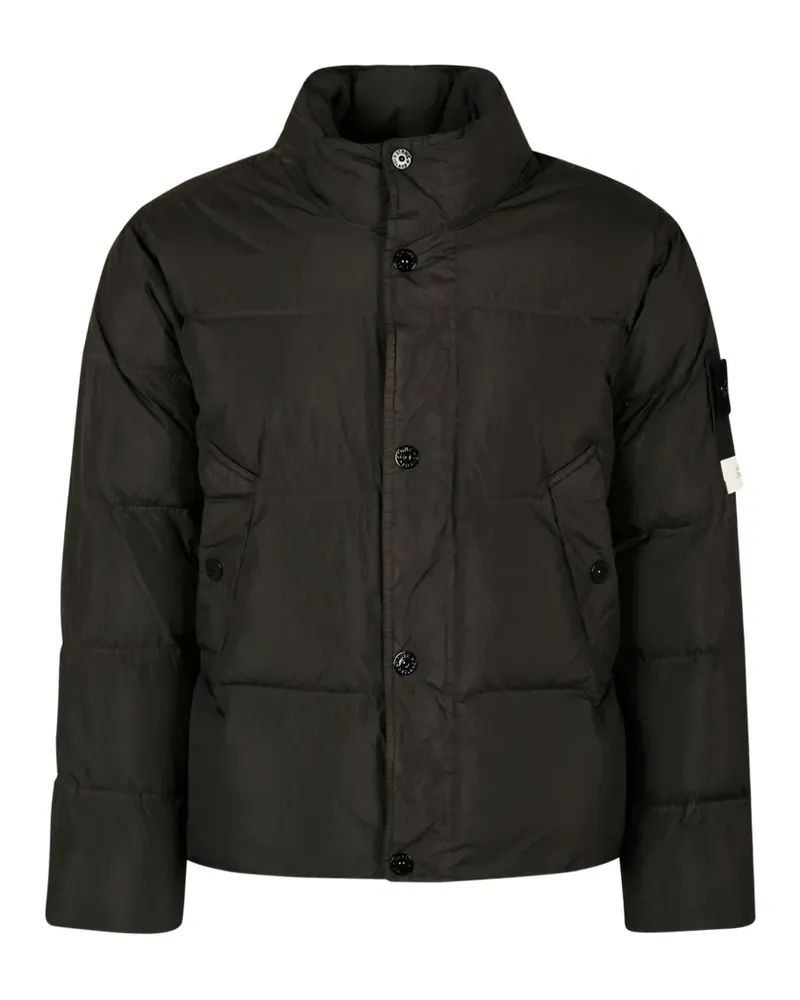 Stone Island 4100109 Crinkle reps ny jacket - Schwarz Schwarz