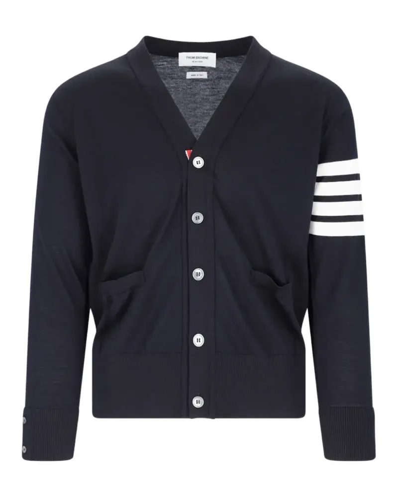 Thom Browne Cardigan mit V-Ausschnitt - Blau Blau