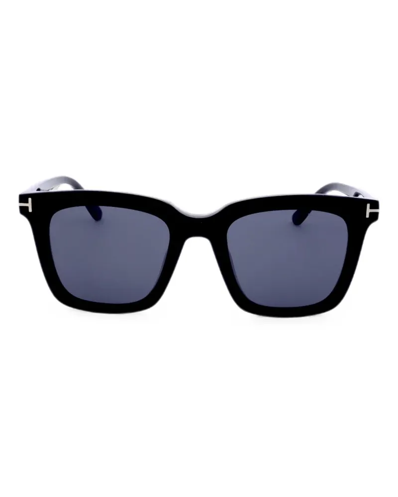 Tom Ford Sonnenbrille mit eckigem Gestell - Schwarz Schwarz