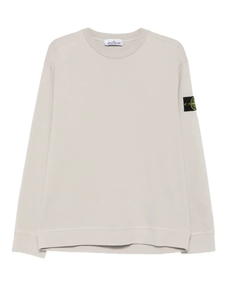 Stone Island logo-patch sweater - Nude Nude
