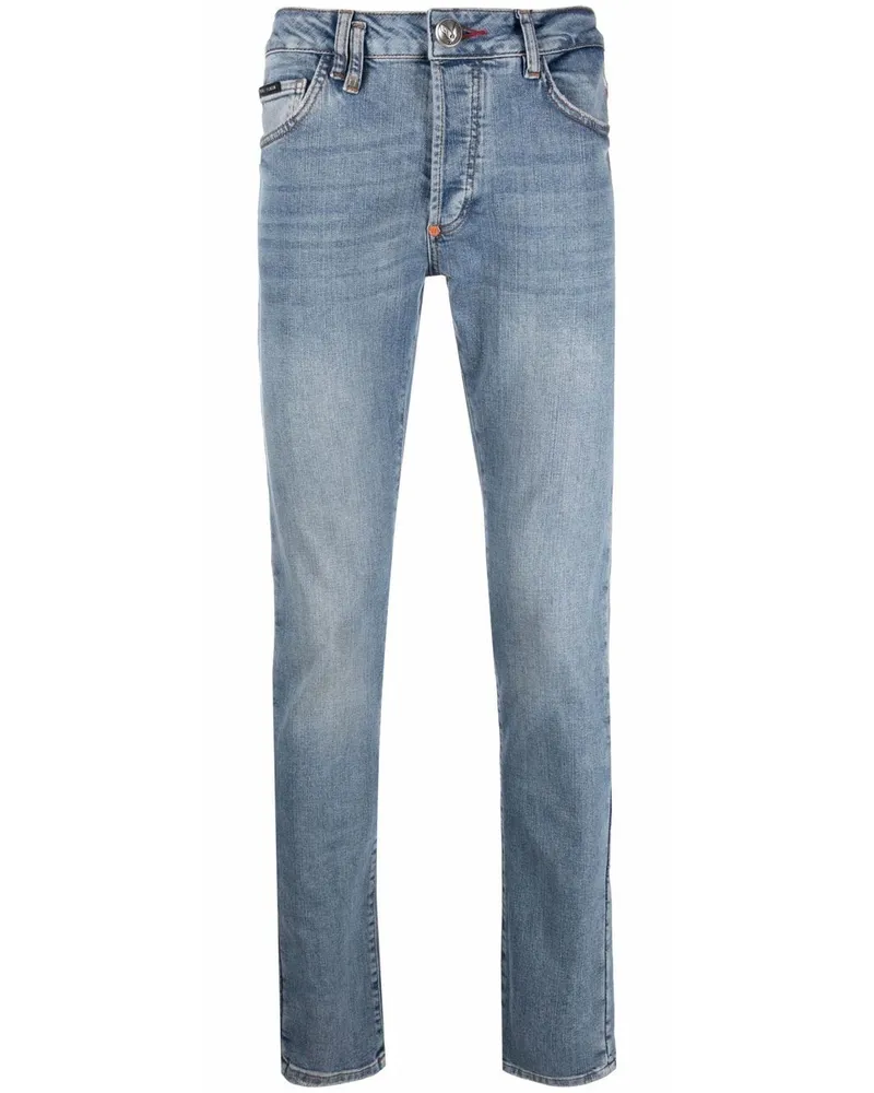 Philipp Plein Tief sitzende Skinny-Jeans - Blau Blau