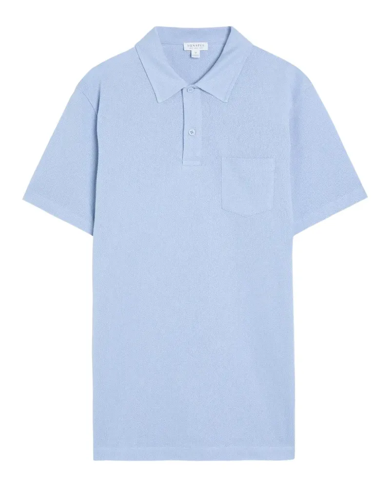 Sunspel chest-pocket polo shirt - Blau Blau