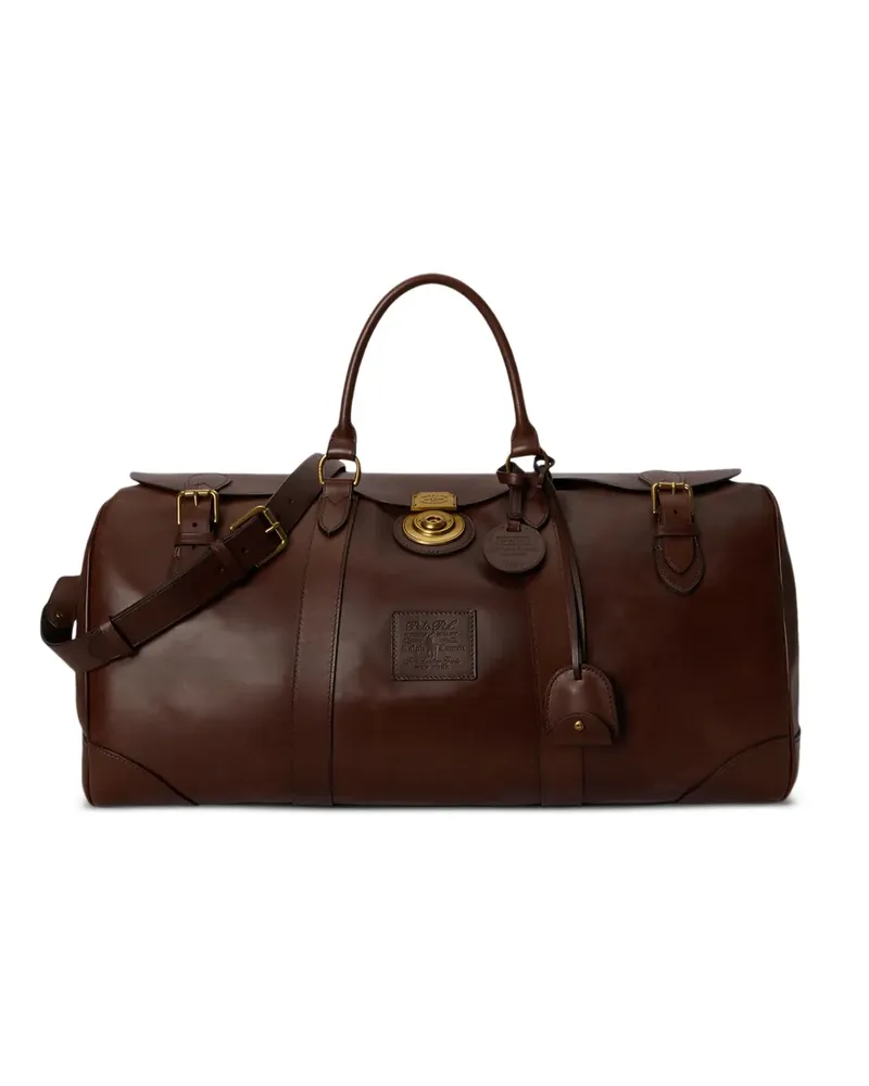 Ralph Lauren Reisetasche mit Schnallendetail aus Leder - Braun Braun