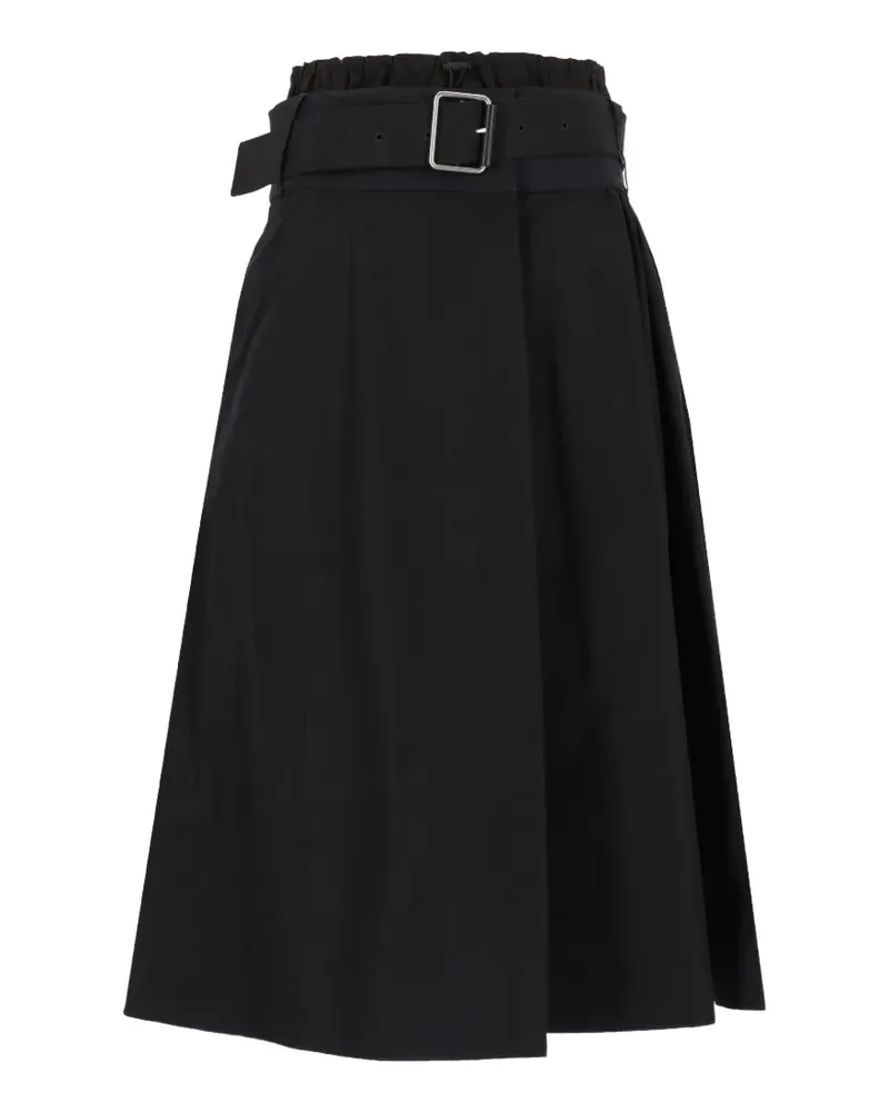 Loewe skirt in technical cotton shell - Schwarz Schwarz
