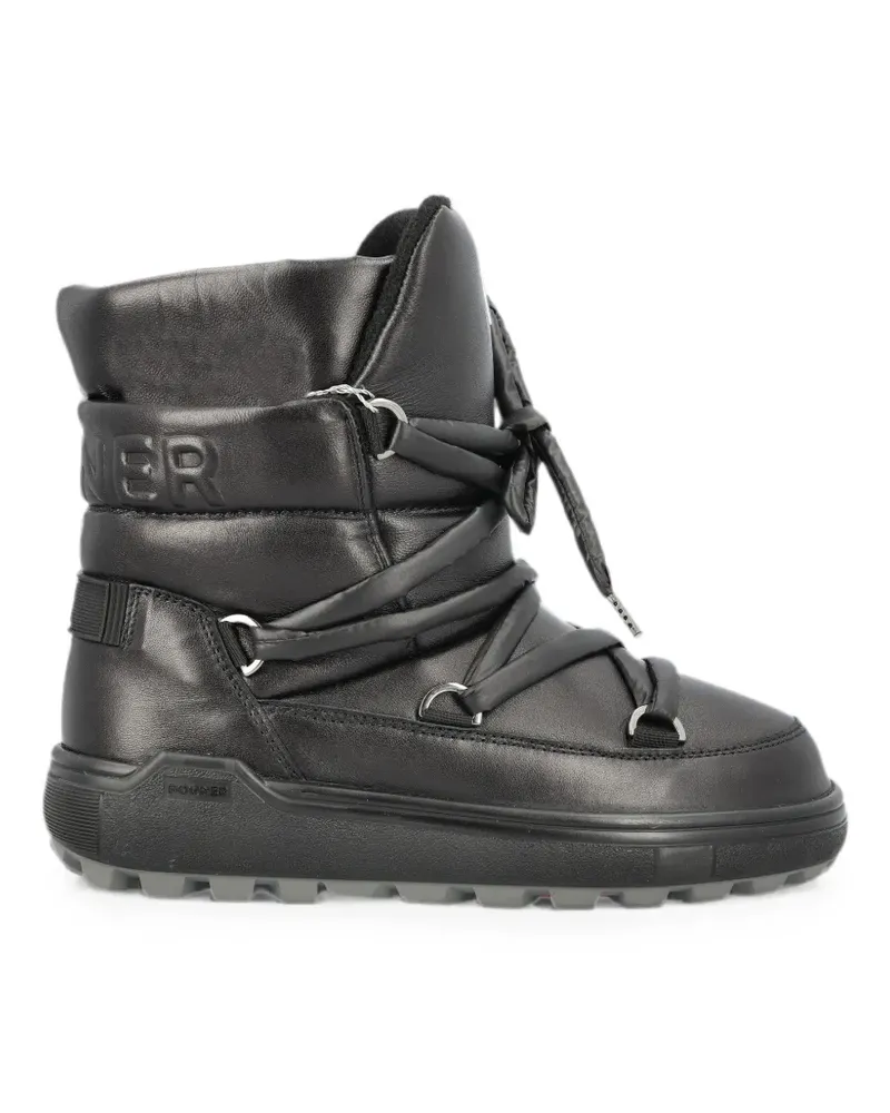 Bogner quilted lace-up snow boots - Schwarz Schwarz