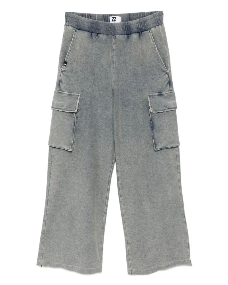 Izzue Hose mit Logo-Patch - Blau Blau