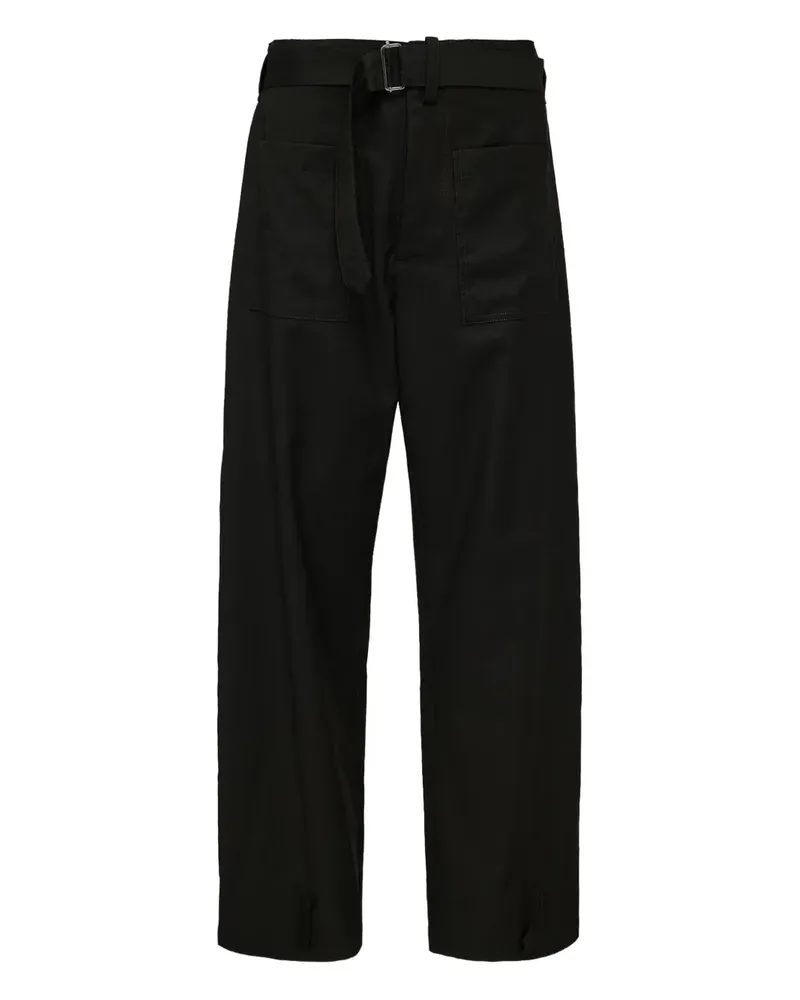 N° 21 Straight-Leg-Hose mit Gürtel - Schwarz Schwarz