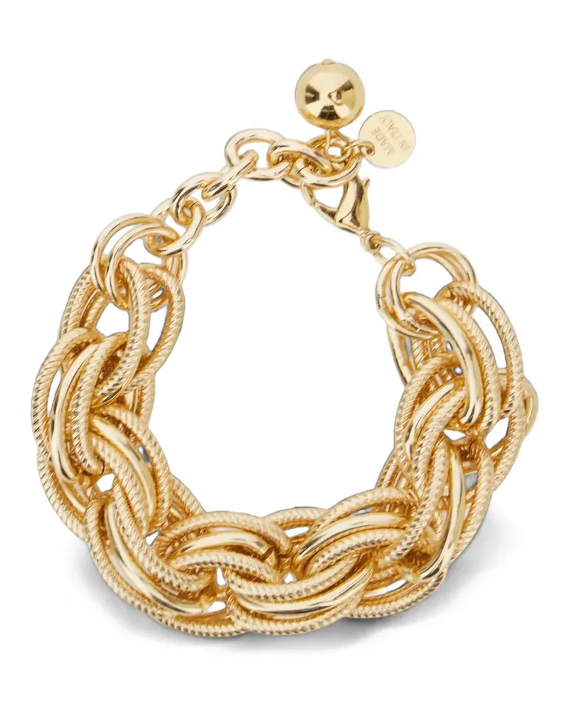 Semicouture chunky textured-link bracelet - Gold Gold