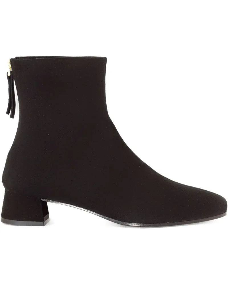 FESTA Milano Wildlederstiefel mit Reißverschluss 40mm - Schwarz Schwarz