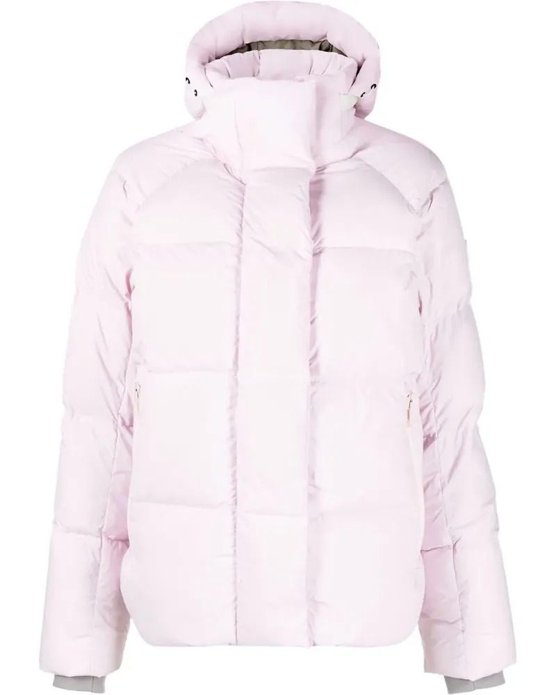 Canada Goose Gefütterte Jacke mit Logo-Patch - Rosa Rosa