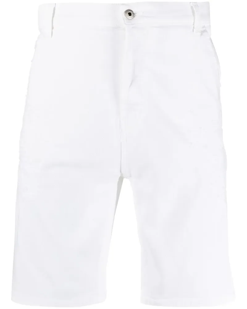 Dondup Shorts im Distressed-Look - Weiß Weiß