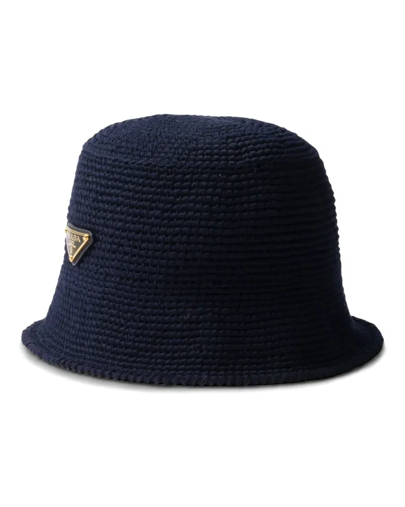 Prada Gehäkelter Fischerhut - Blau Blau