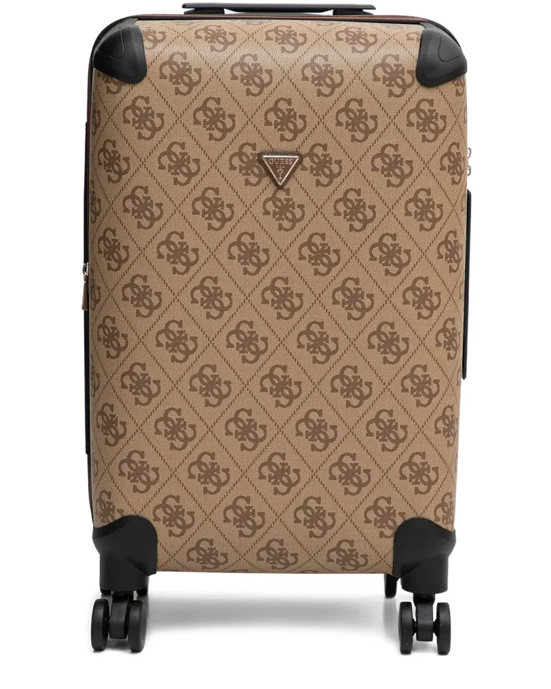 Guess Mittelgroßer Berta 4G Koffer - Nude Nude