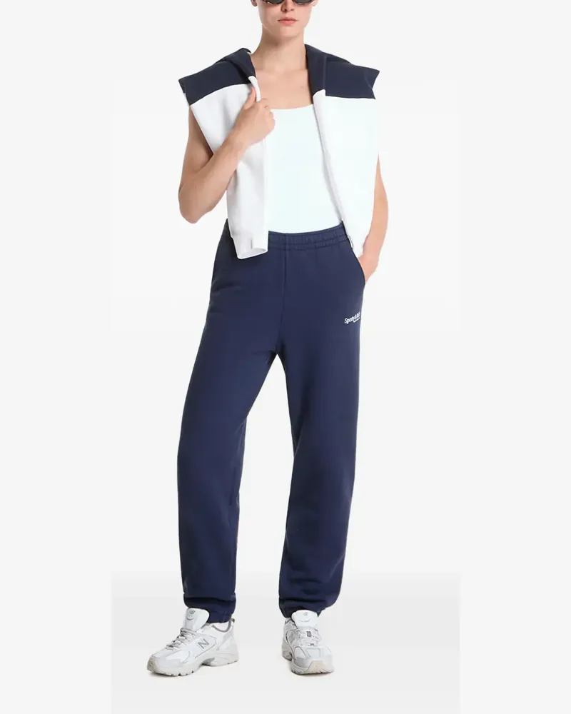 SPORTY & RICH logo-print track pants - Blau Blau