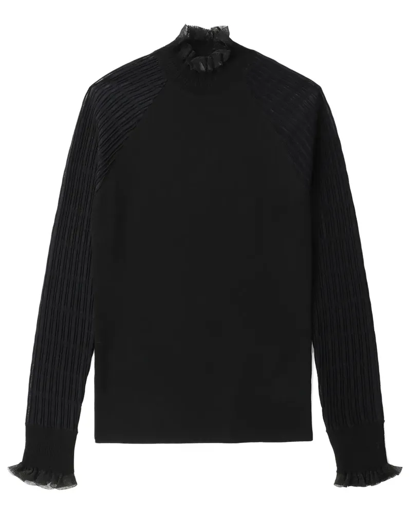 3.1 phillip lim Gerippter Pullover - Schwarz Schwarz