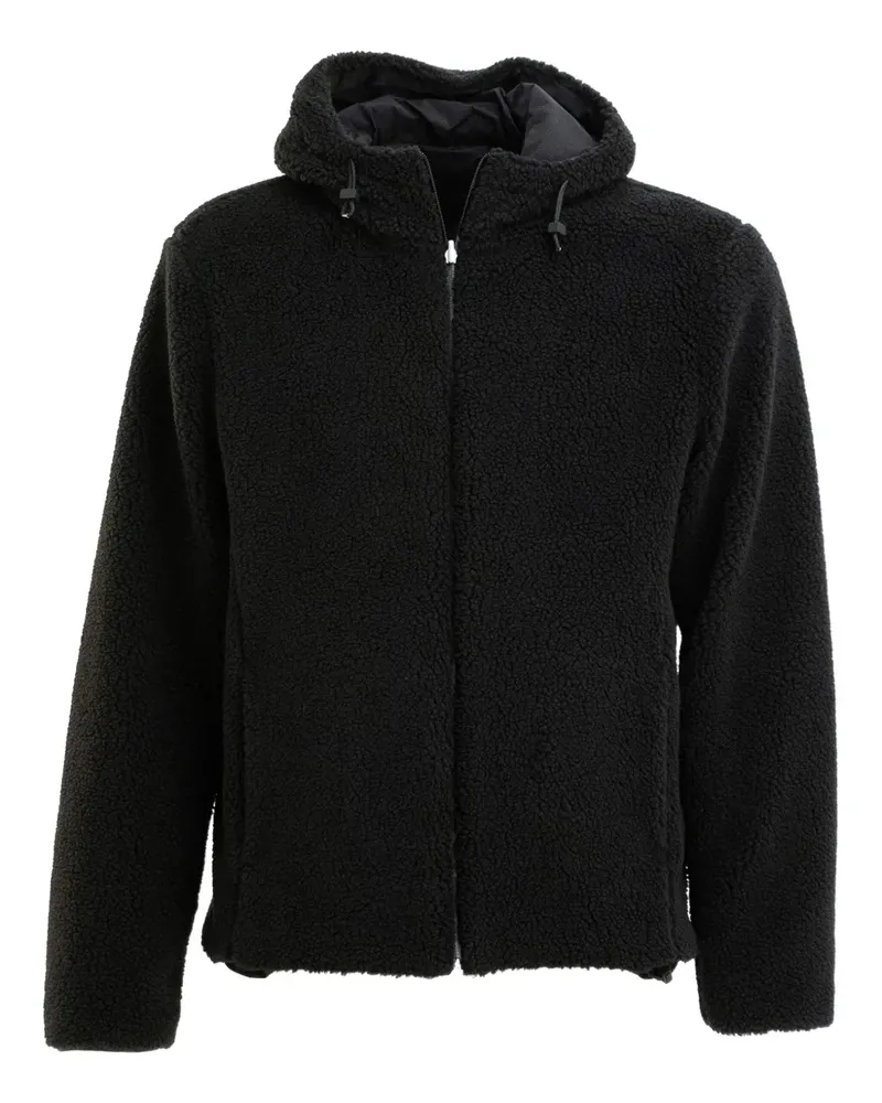 Herno fleece hooded jacket - Schwarz Schwarz