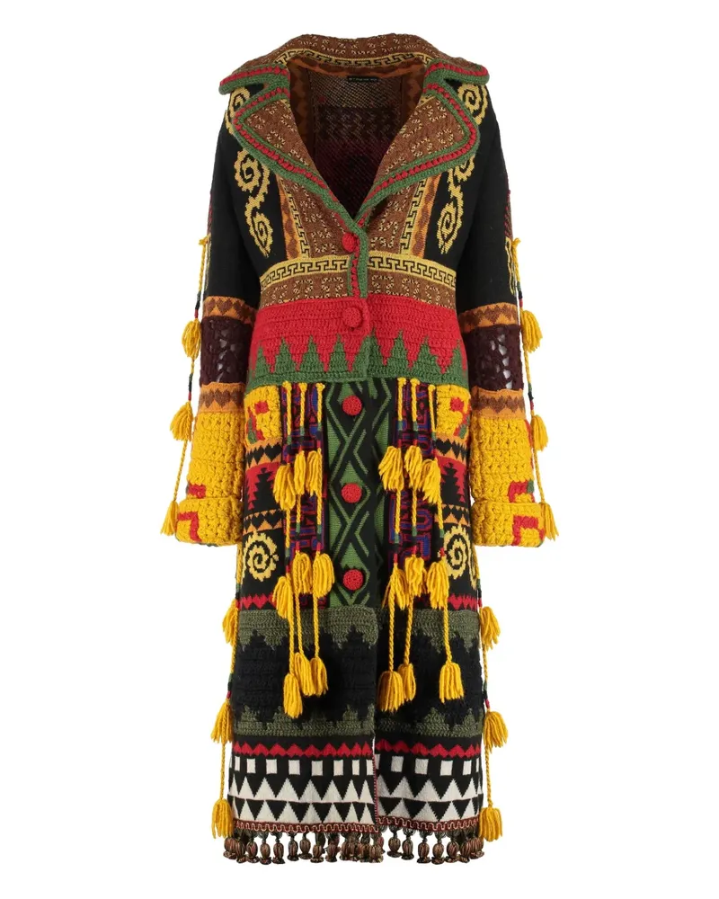 Etro Gestrickter Oversized-Mantel - Gelb Gelb