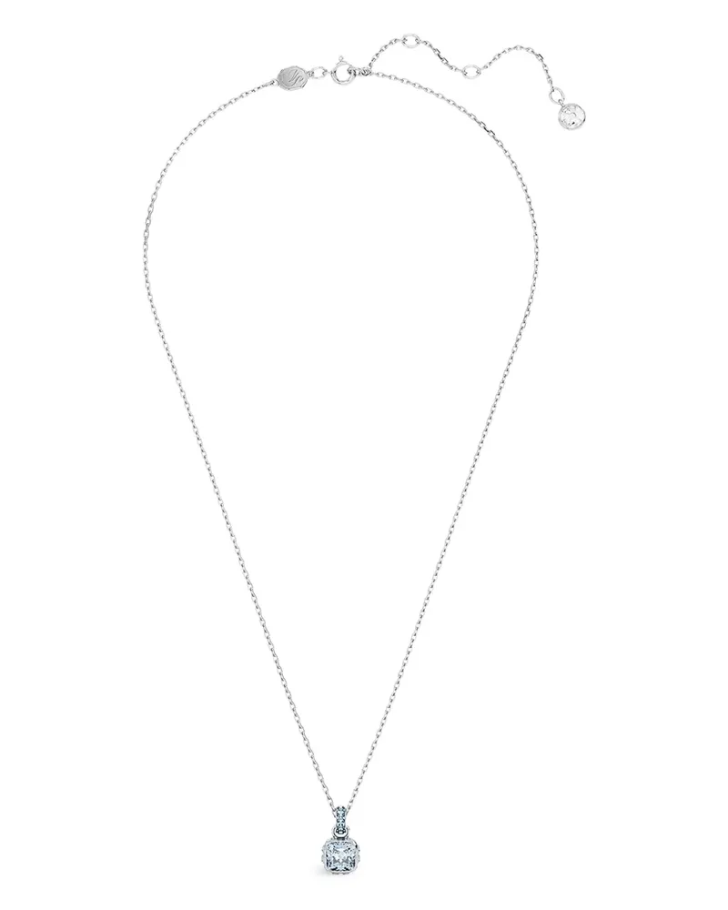 Swarovski Birthstone Halskette mit Kristallen - Silber Silber
