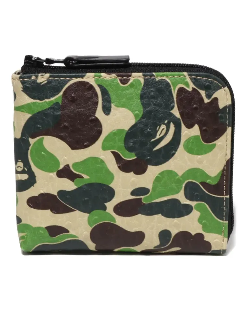 BAPE Portemonnaie mit Camouflagemuster - Grün Grün