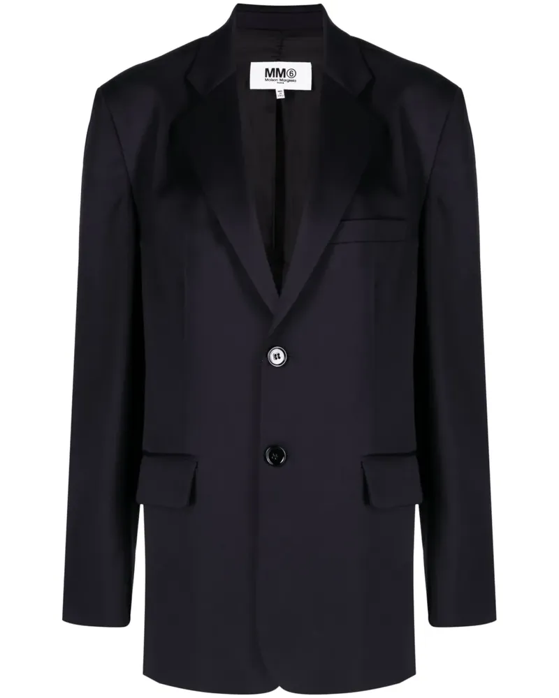 Maison Margiela Einreihiger Blazer - Blau Blau