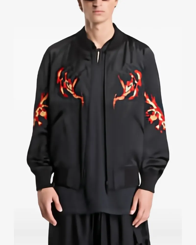 Y-3 Souvenir graphic-embroidered jacket - Schwarz Schwarz