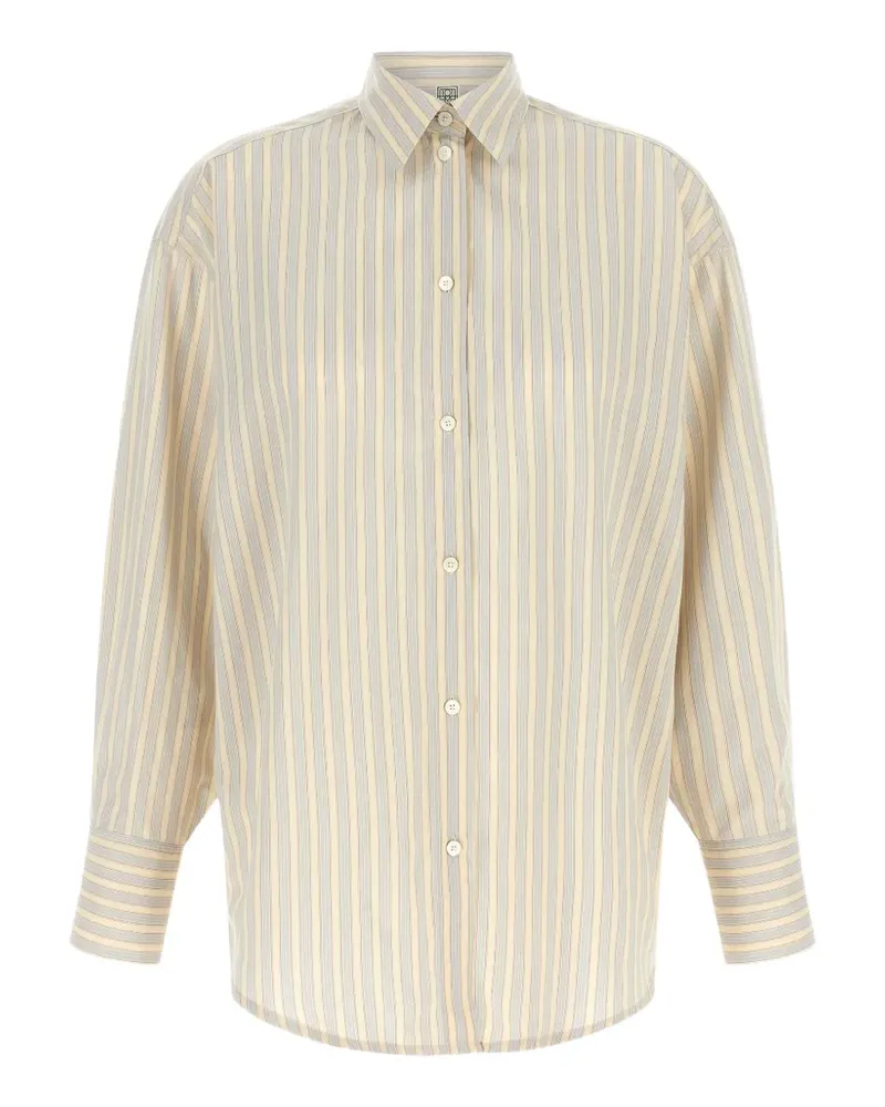 Totême Gestreiftes Oversized-Hemd - Nude Nude