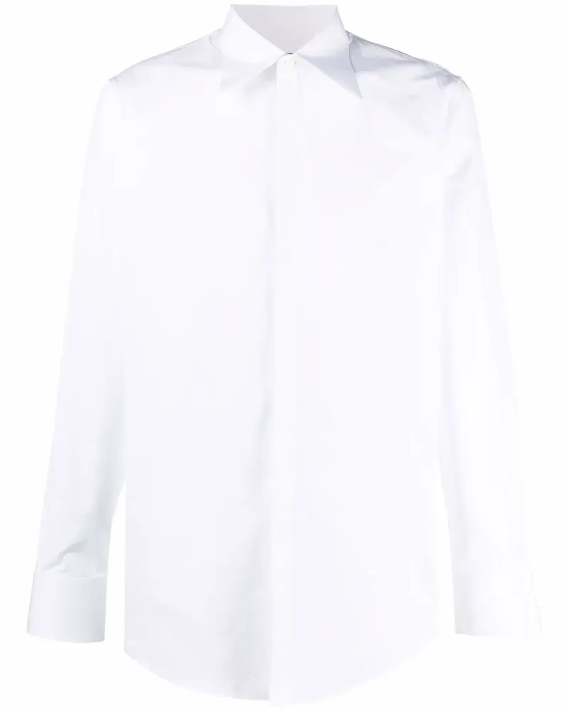 Dsquared2 Hemd mit spitzem Kragen - Weiß Weiß