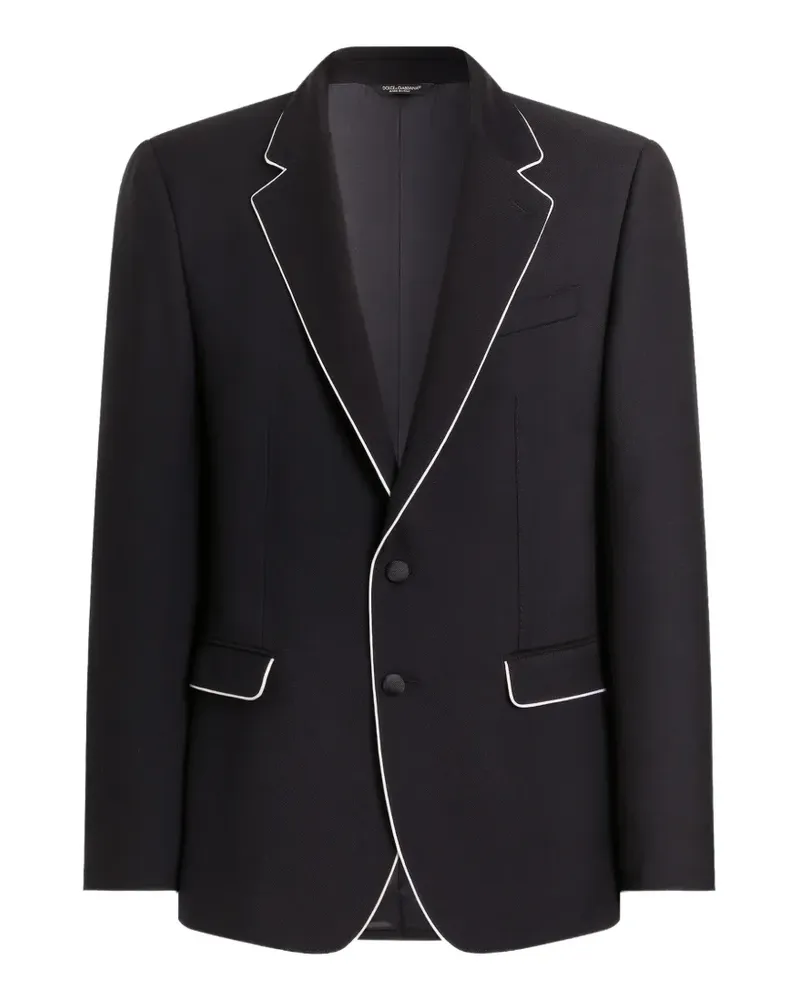 Dolce & Gabbana Leichtes, einreihiges Martini Sakko - Blau Blau