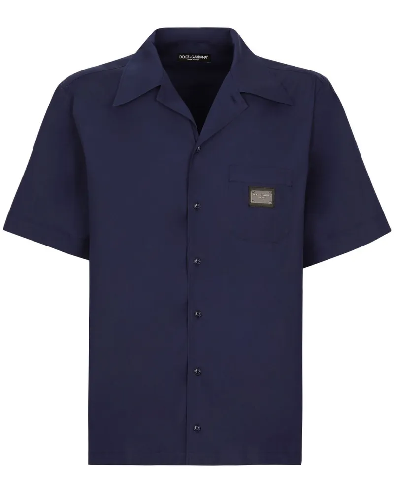 Dolce & Gabbana DG Essentials Hemd Blau