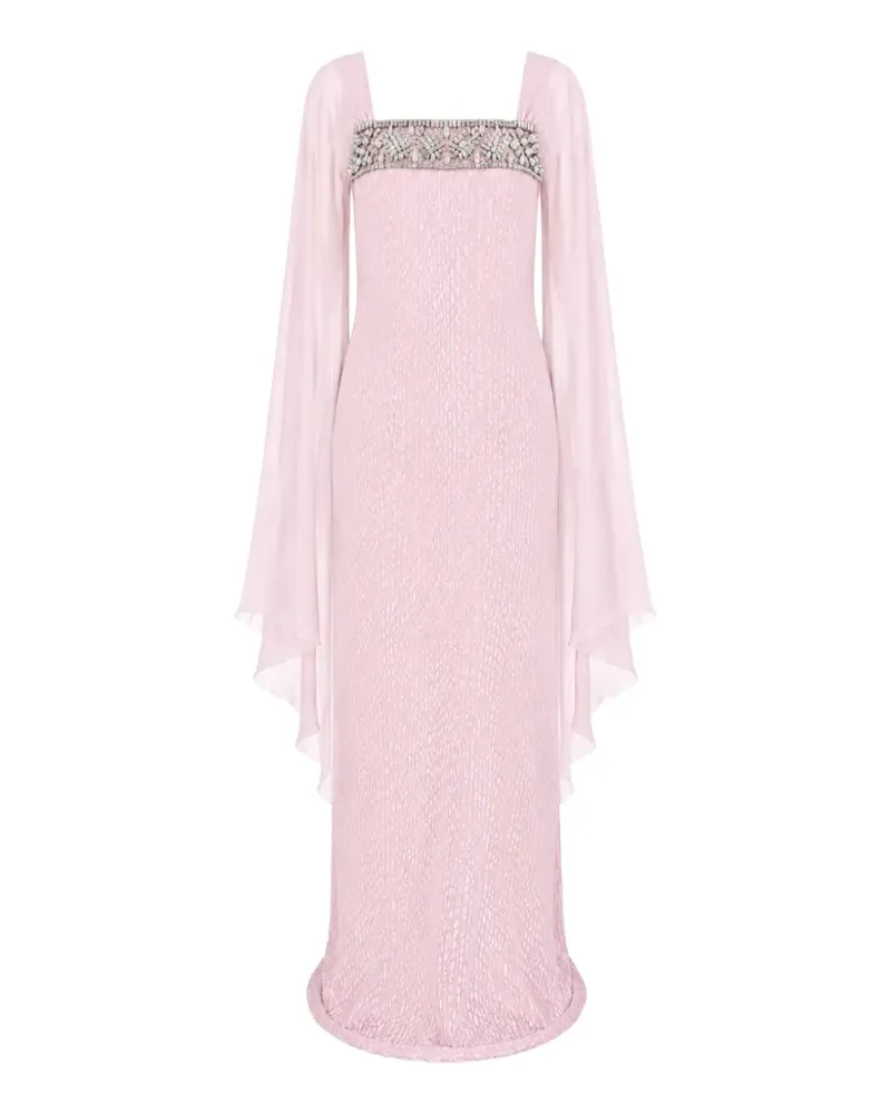 Temperley London Pyramus Maxikleid mit Kristallen - Rosa Rosa