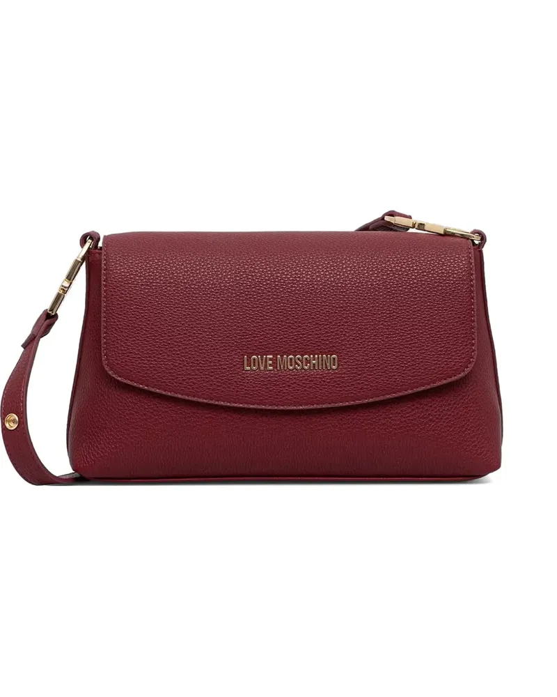 Moschino logo-lettering cross body bag - Rot Rot