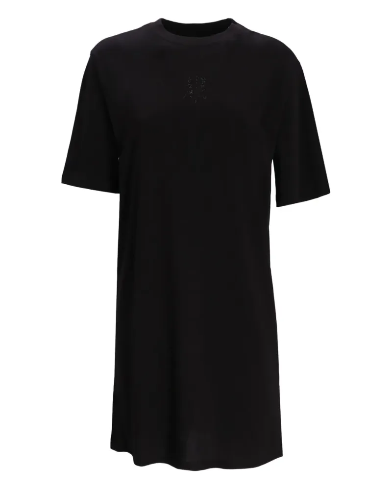 Armani Exchange T-Shirtkleid mit Logo - Schwarz Schwarz