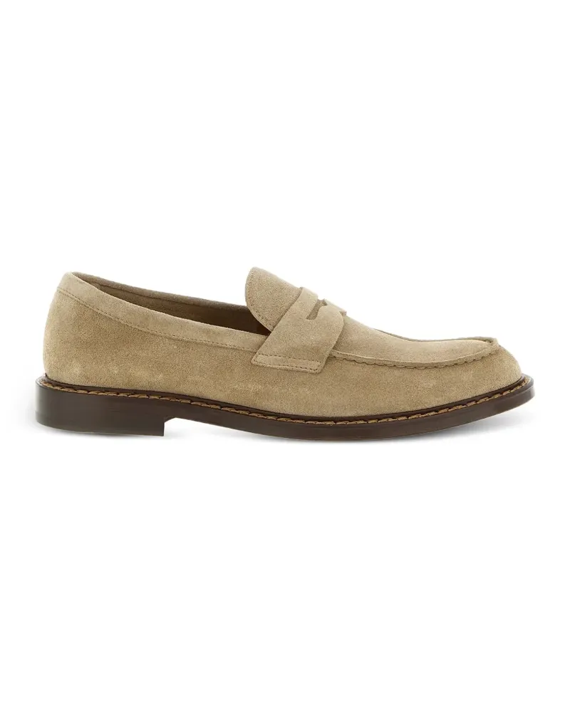 Doucal´s suede loafers - Nude Nude