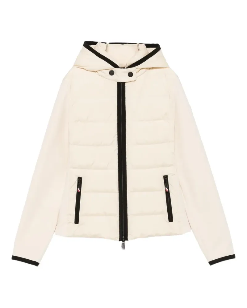 Moncler quilted hooded jacket - Nude Nude