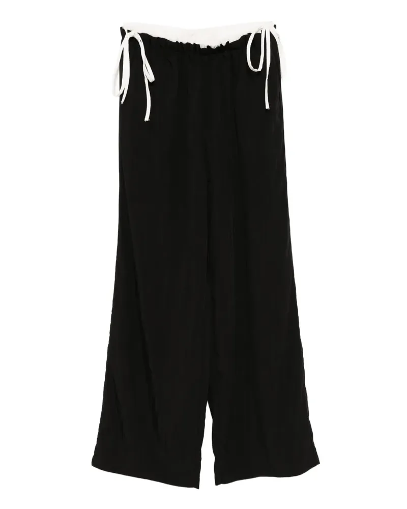 b+ab Hose mit weitem Bein - Schwarz Schwarz