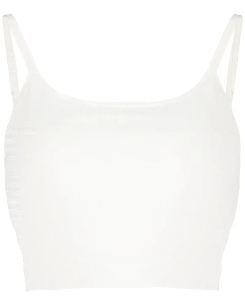 Alexander Wang Cropped-Tanktop - Weiß Weiß