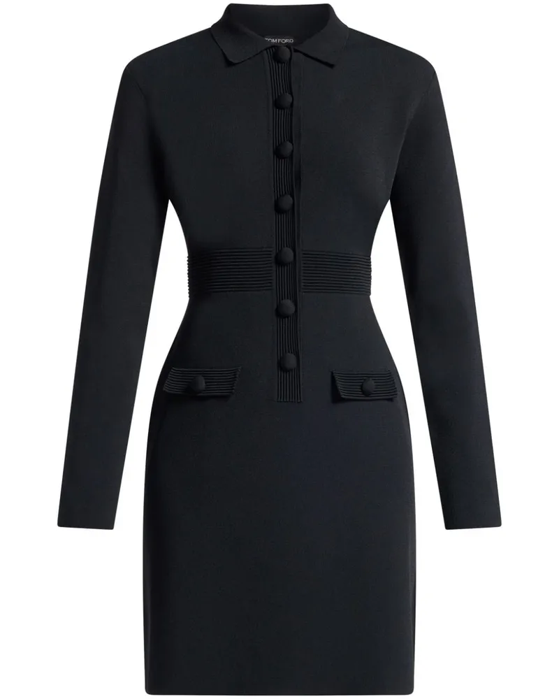 Tom Ford Gestricktes Minikleid - Schwarz Schwarz