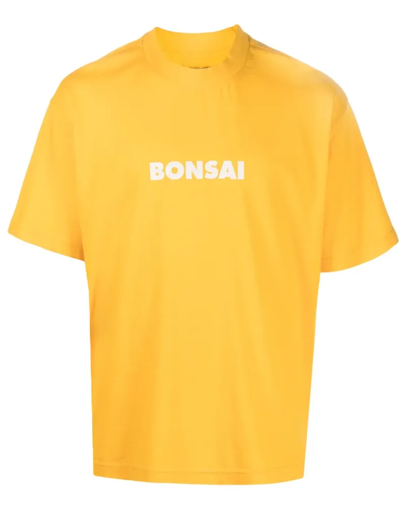 BONSAI T-Shirt mit Logo-Print - Orange Orange