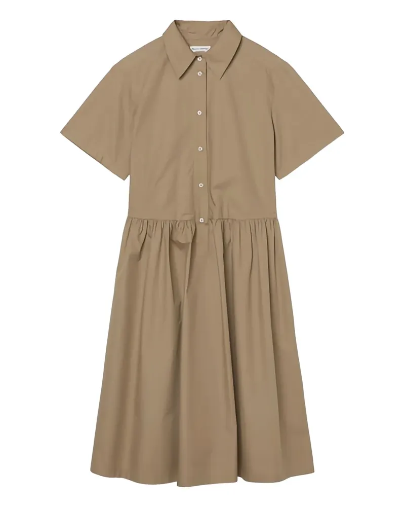 Marc O'Polo Gerafftes Hemdkleid - Nude Nude