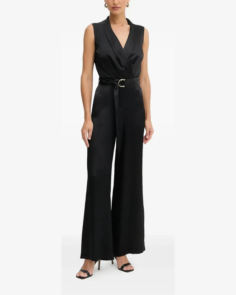 MARCIANO Los Angeles Ärmelloser Martian Jumpsuit mit Gürtel - Schwarz Schwarz