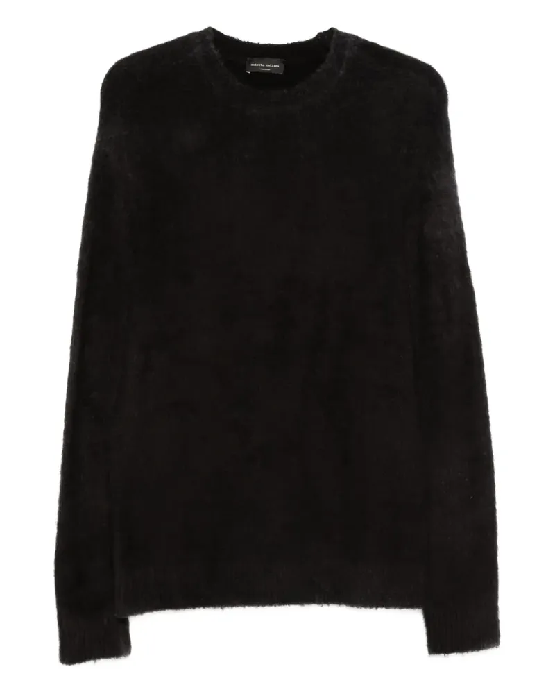 Roberto Collina Pullover mit Rundhalsausschnitt - Schwarz Schwarz