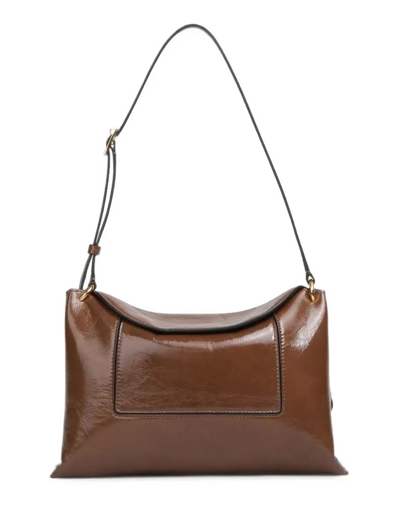 WANDLER Penelope leather shoulder bag - Braun Braun