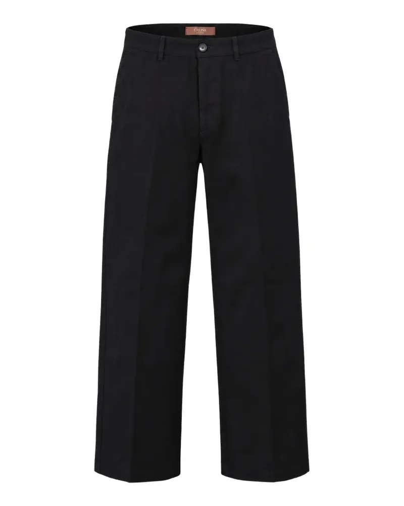 CRUNA Greenwich Hose mit geradem Bein - Schwarz Schwarz