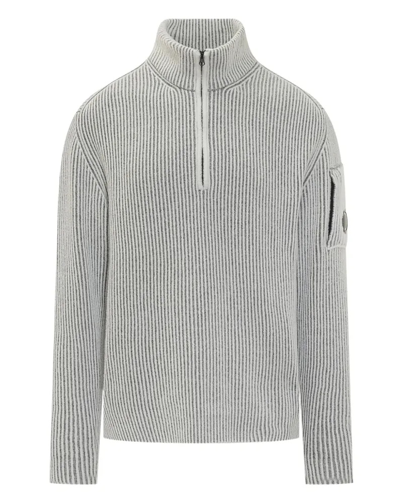 C.P. Company ribbed zip sweatshirt - Grau Grau
