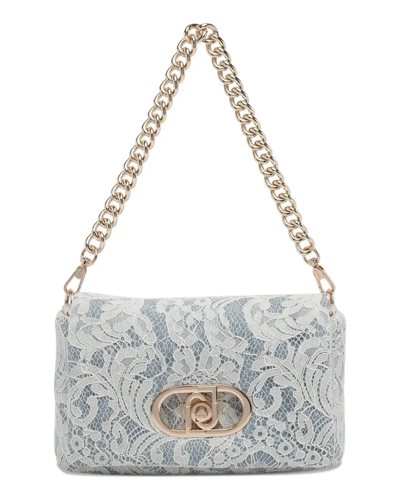 Liu Jo logo floral-embroidered shoulder bag - Weiß Weiß