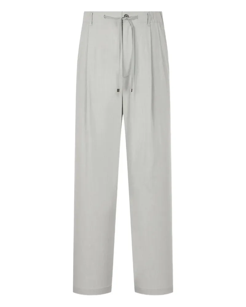 STUDIO TOMBOY Bundfaltenhose mit Kordelzug - Grau Grau